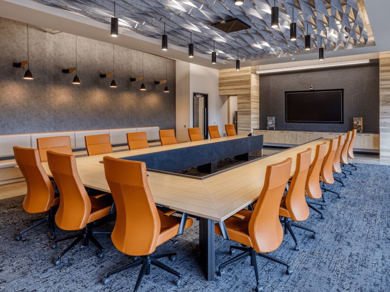 Business couple working together on project at modern startup of